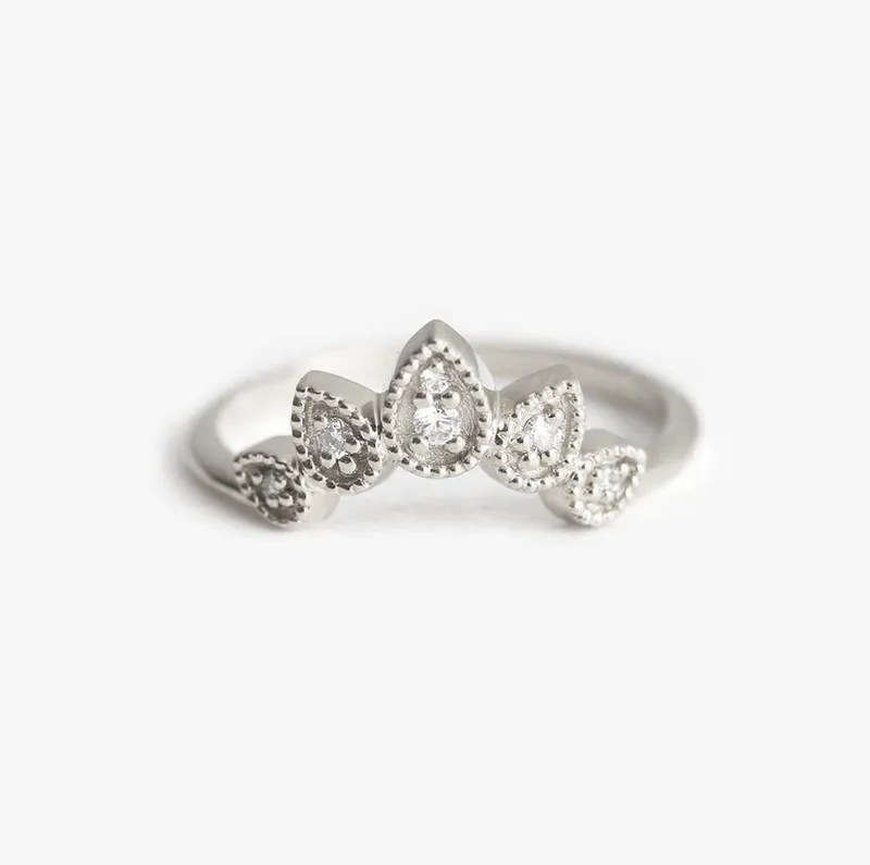 Women'S Wedding Ring, Diamond Band view 10
