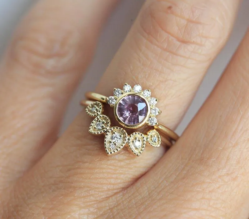 Women'S Wedding Ring, Diamond Band view 2