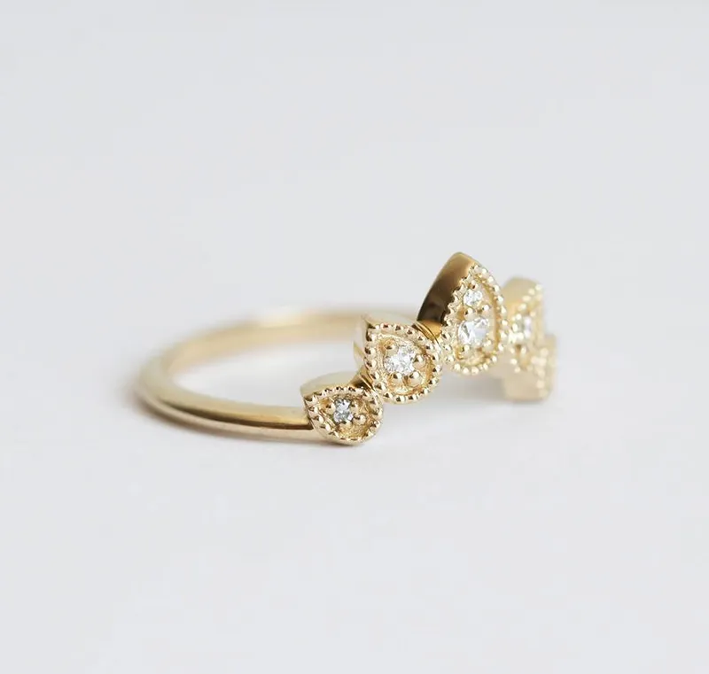 Women'S Wedding Ring, Diamond Band view 5
