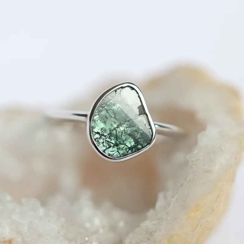 Yara Diamond Slice Ring - Ready To Ship vy 3