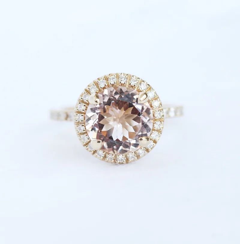 Yasmine Morganite Ring view 2