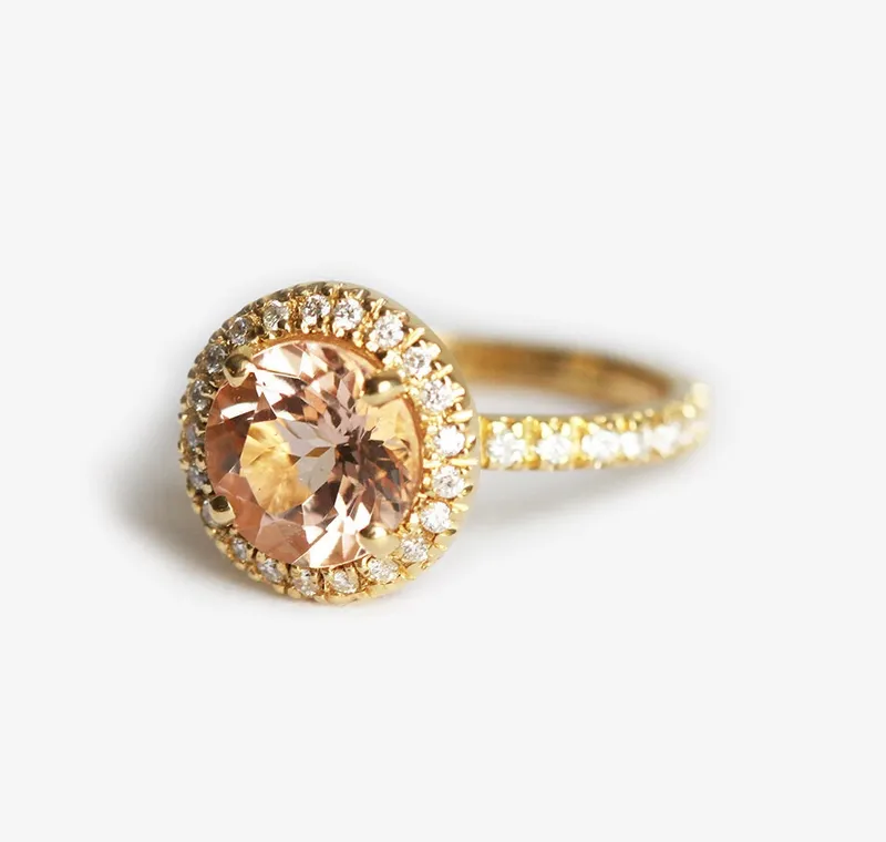 Yasmine Morganite Ring view 8