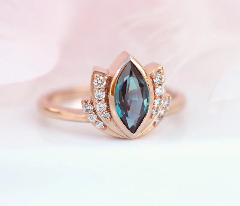 Zen Lotus Ring Set view 3
