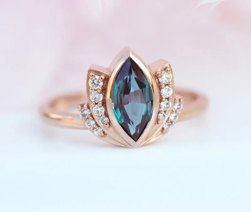 Zen Lotus Ring Set view 7