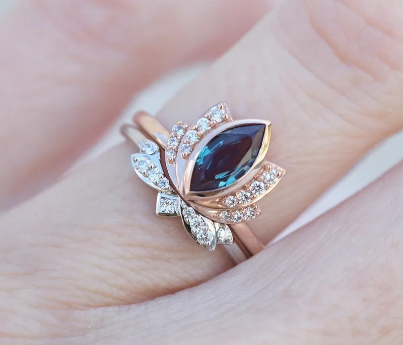 Zen Lotus Ring Set view 8