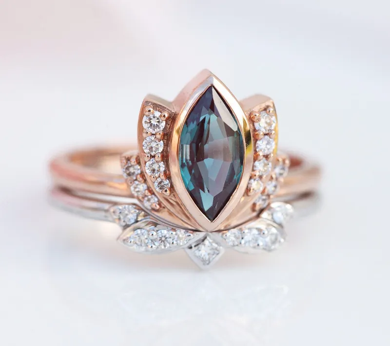 Zen Lotus Ring Set view 9