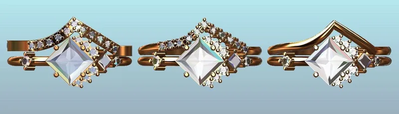 ZION PINK TOURMALINE DIAMOND CLUSTER RING view 9