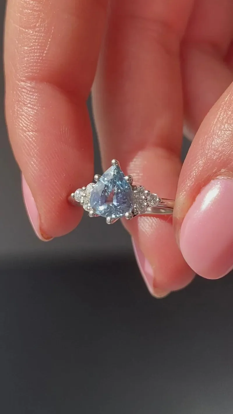 Carrie Pear Sapphire Ring vy 15