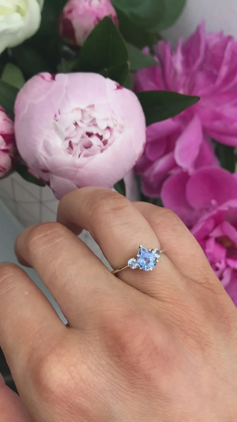 Carrie Pear Sapphire Ring vy 14