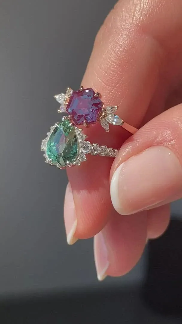 Elliot Hexagon Alexandrite Ring vy 13