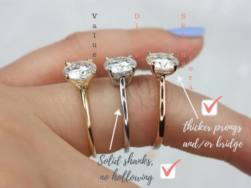 1.25ct Tyra 7mm 14kt Gold Moissanite Diamond Crossover Twist Round Engagement Ring vy 5