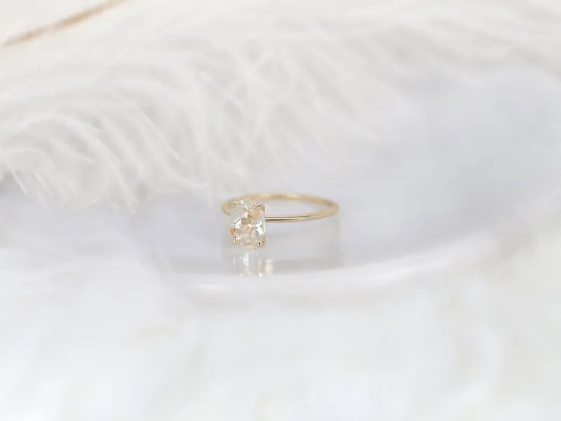1.63ct Ready to Ship Layla 14kt Gold Cosmic Galaxy Sapphire Oval Solitaire Ring vy 2