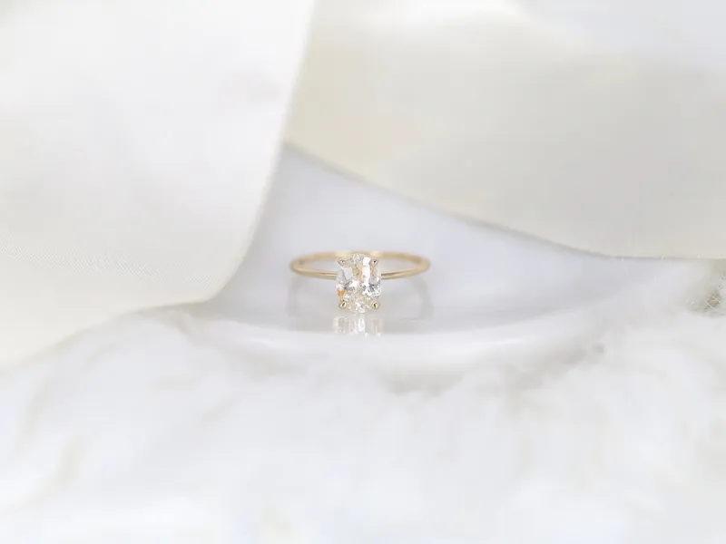1.63ct Ready to Ship Layla 14kt Gold Cosmic Galaxy Sapphire Oval Solitaire Ring vy 4