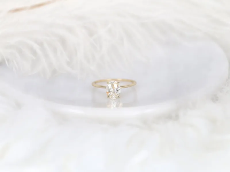 1.63ct Ready to Ship Layla 14kt Gold Cosmic Galaxy Sapphire Oval Solitaire Ring sapphire oval cut engagement ring