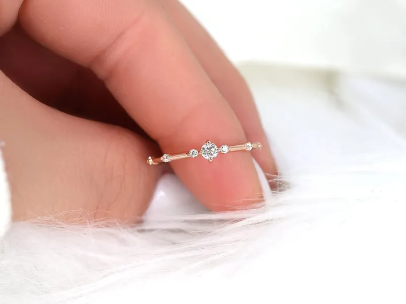 0.20ct Cosmo 14kt Gold Diamond Cluster Ring vy 4
