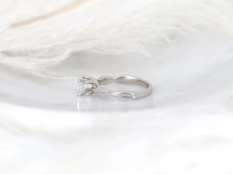 1ct Candace 6mm 14kt Moissanite Unique Cushion Solitaire Ring view 10
