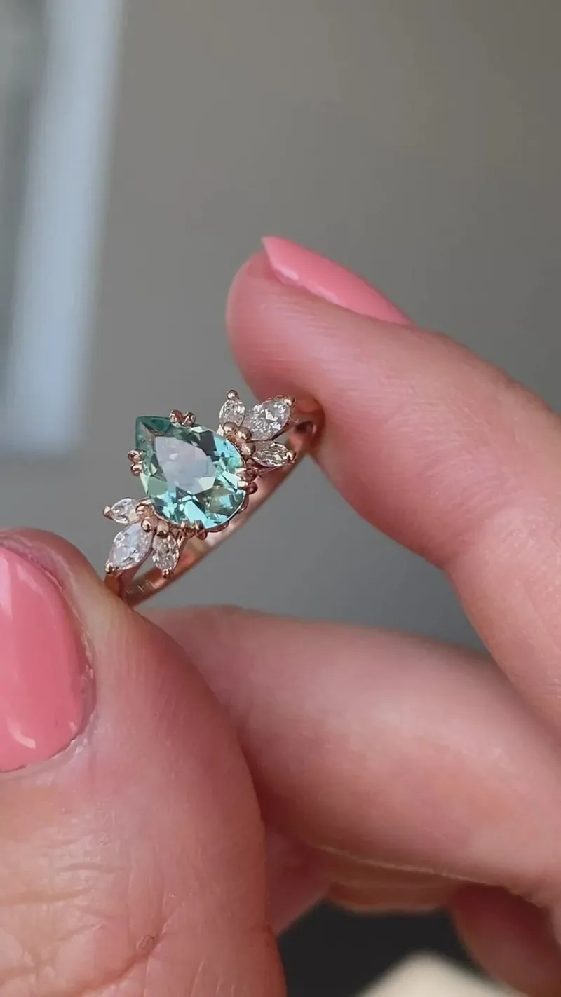 Leandra Sapphire Diamond Ring vy 11