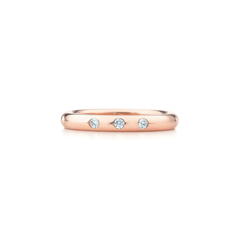 Elsa Peretti® Stacking Band Ring round cut engagement ring