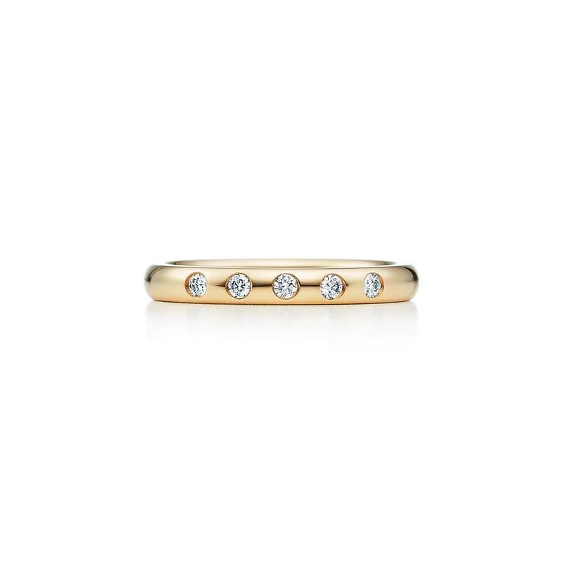 Elsa Peretti® Stacking Band Ring round cut engagement ring
