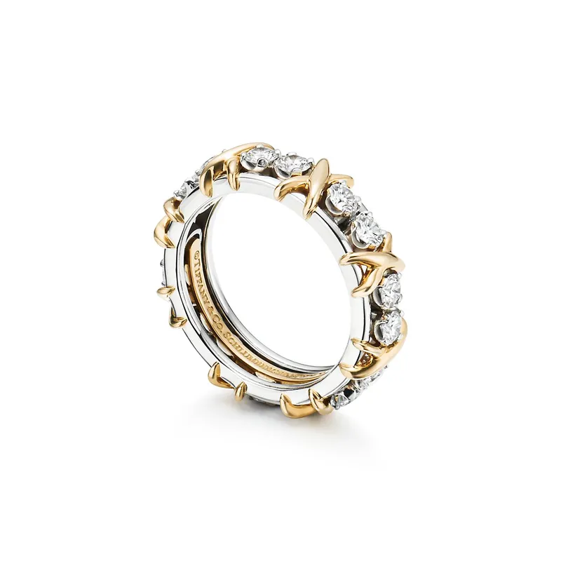 Jean Schlumberger by Tiffany Sixteen Stone Ring vy 5