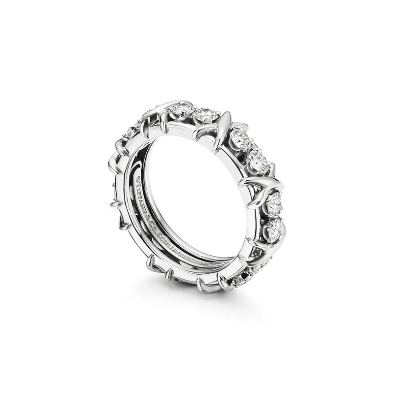 Jean Schlumberger by Tiffany Sixteen Stone Ring vy 5