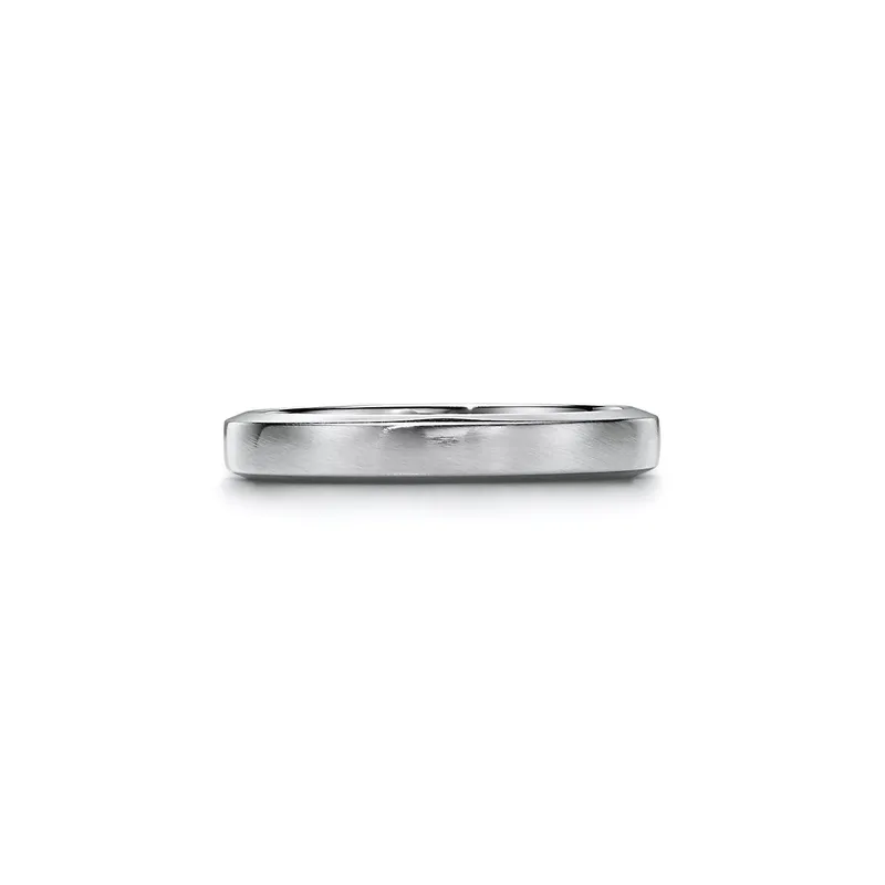 The Charles Tiffany Setting Satin Finish Ring in Platinum with a Diamond, 3 mm view 5