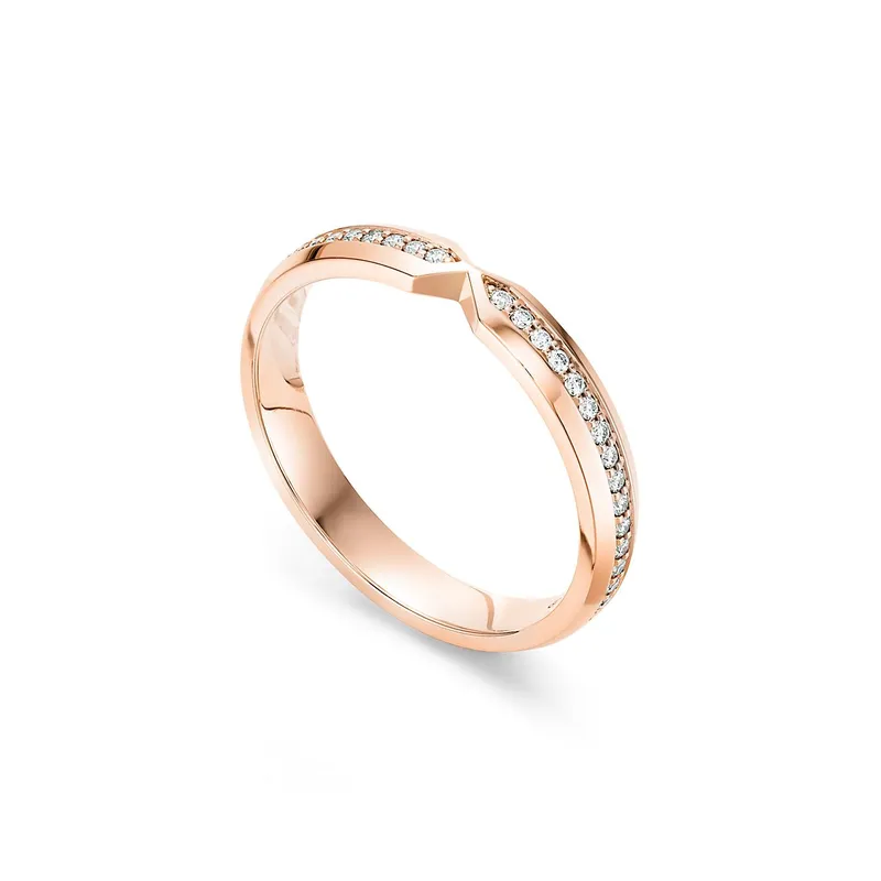 The Tiffany® Setting Diamond Nesting Narrow Band Ring view 3