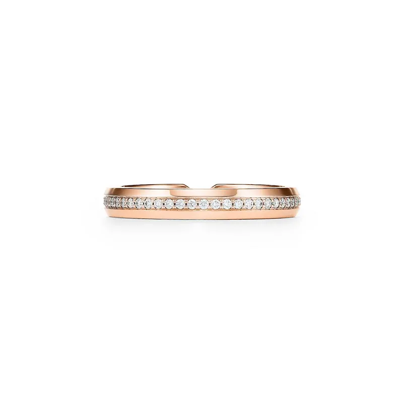 The Tiffany® Setting Diamond Nesting Narrow Band Ring view 4