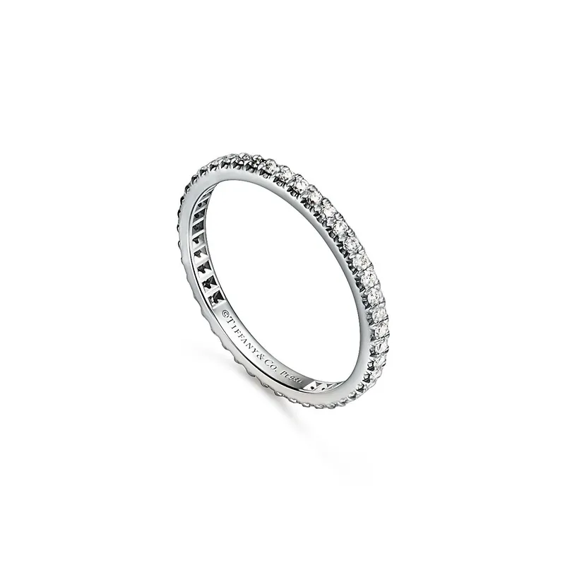 Tiffany Soleste® Full Eternity Ring in Platinum with Diamonds view 5
