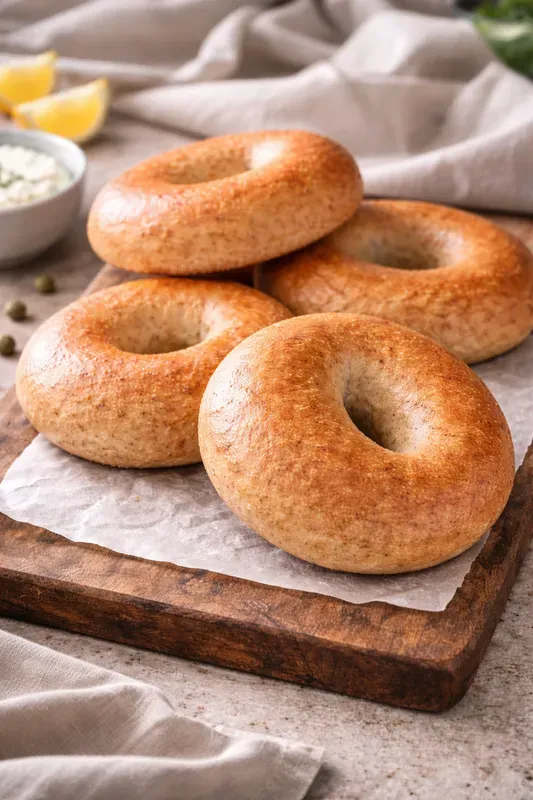 Whole wheat bagels