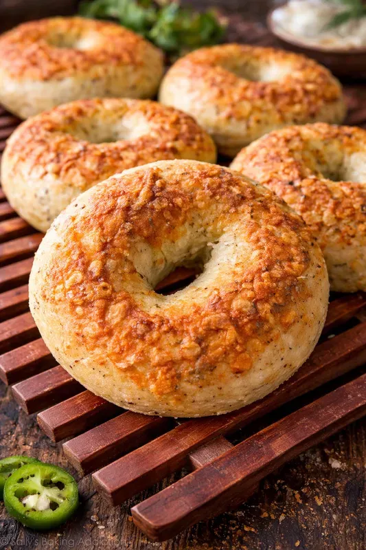 Sourdough Italian Herb & Cheese Bagels