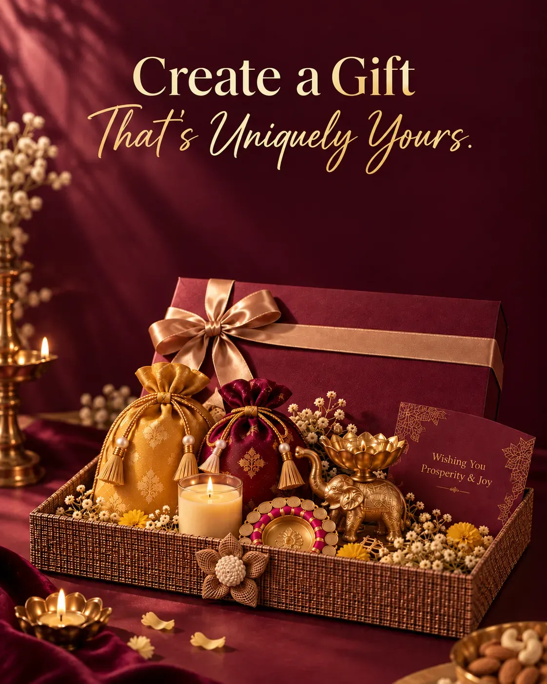Premium gifting box with dry fruits