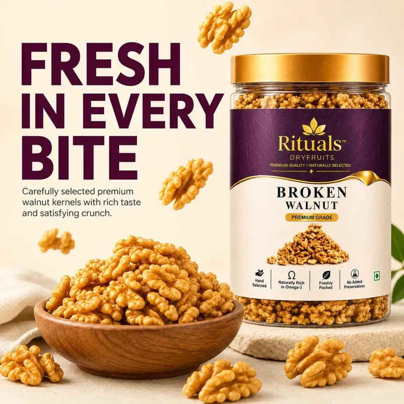RITUALS Premium Broken Walnut Kernels 250g (1 Jar) thumbnail 3