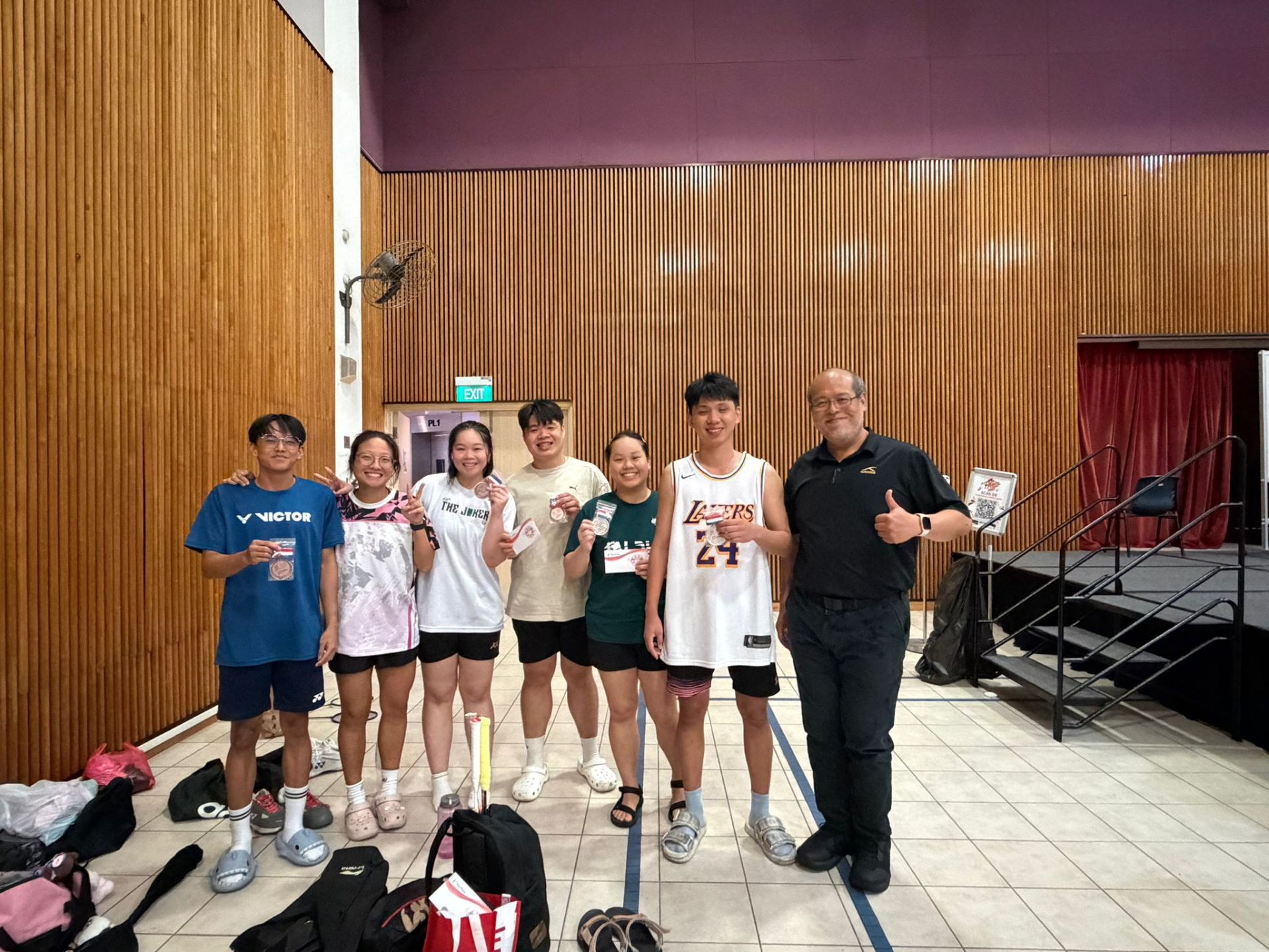 My badminton competition
