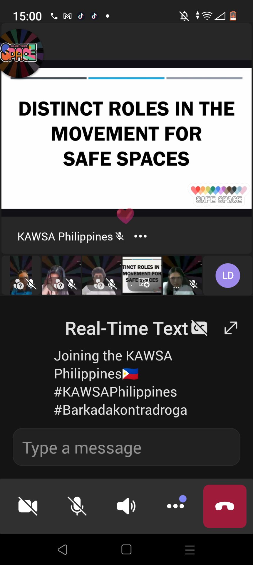 KAWSA PHILIPPINES 
CLAIM YOUR SPACE: National Youth Summit