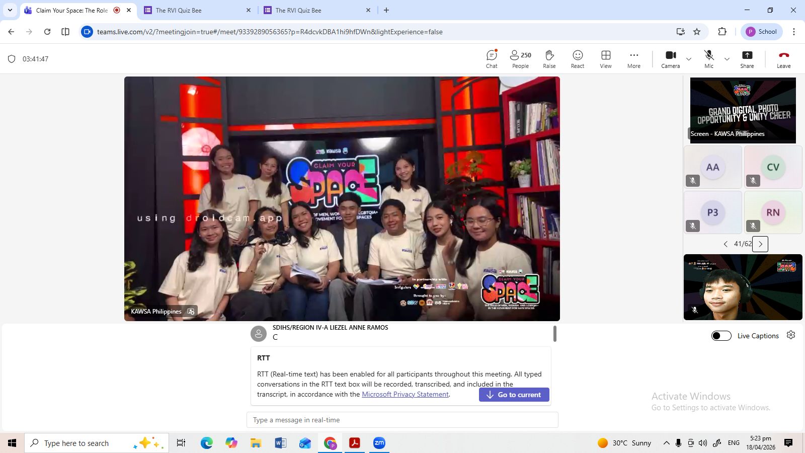 Claim Your Space 2026: KAWSA PHILIPPINES PLENARY