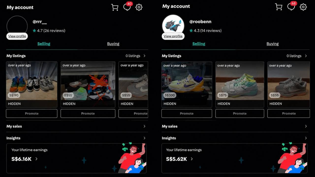 My carousel shoe reselling journey