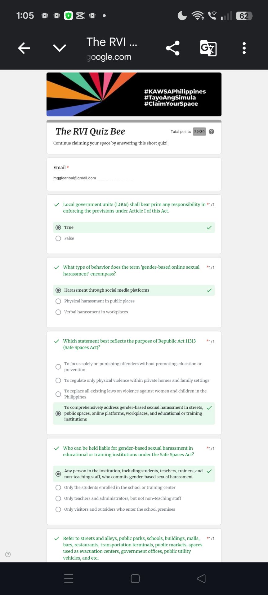 KAWSA PH | PROOF OF PARTICIPATION