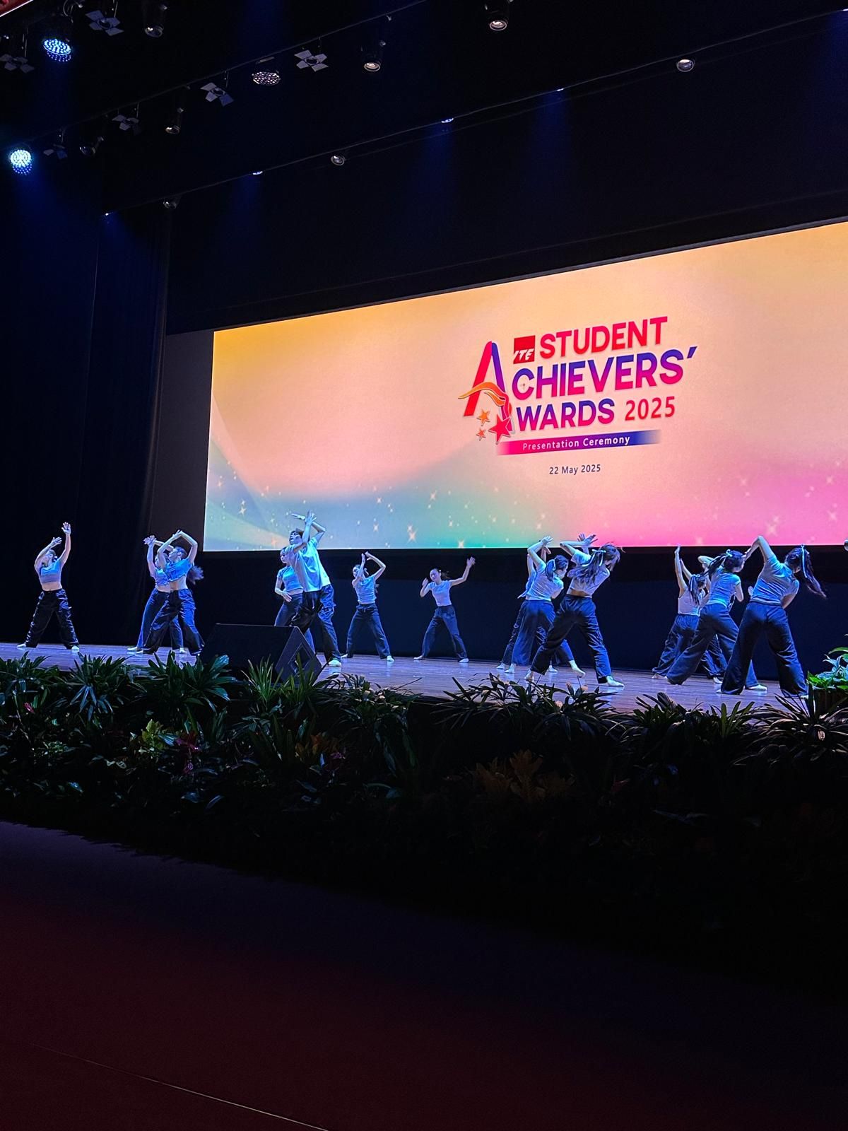 I performed a dance piece for This year's April CCA fair and used the same dance piece in this year's Student Achiever Awards Ceremony