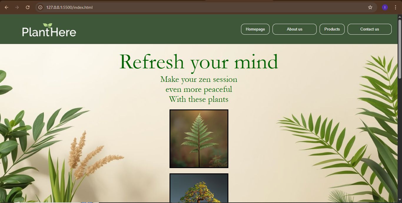 Made a website for my project in web development essentials