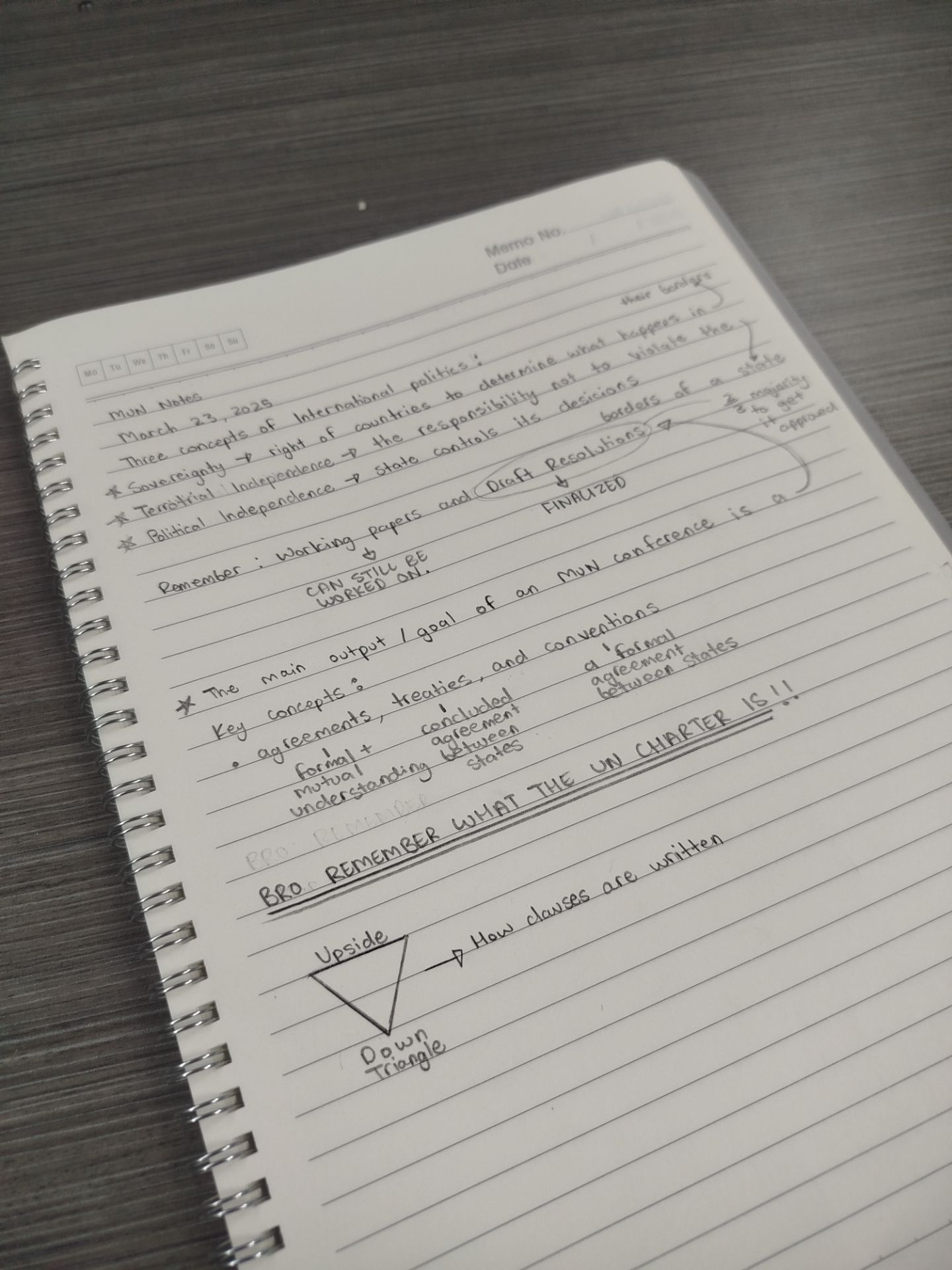 Summary for MUN Session 3