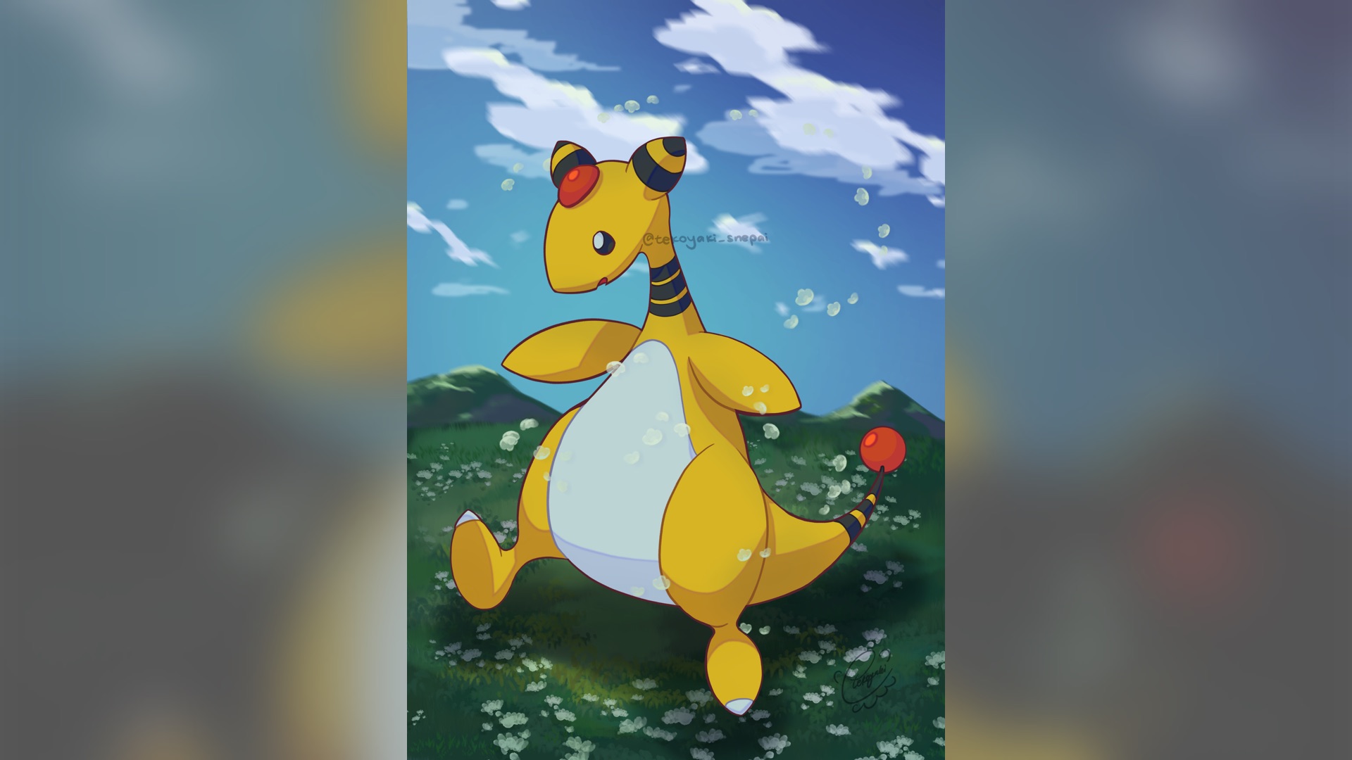 completed commission: ampharos