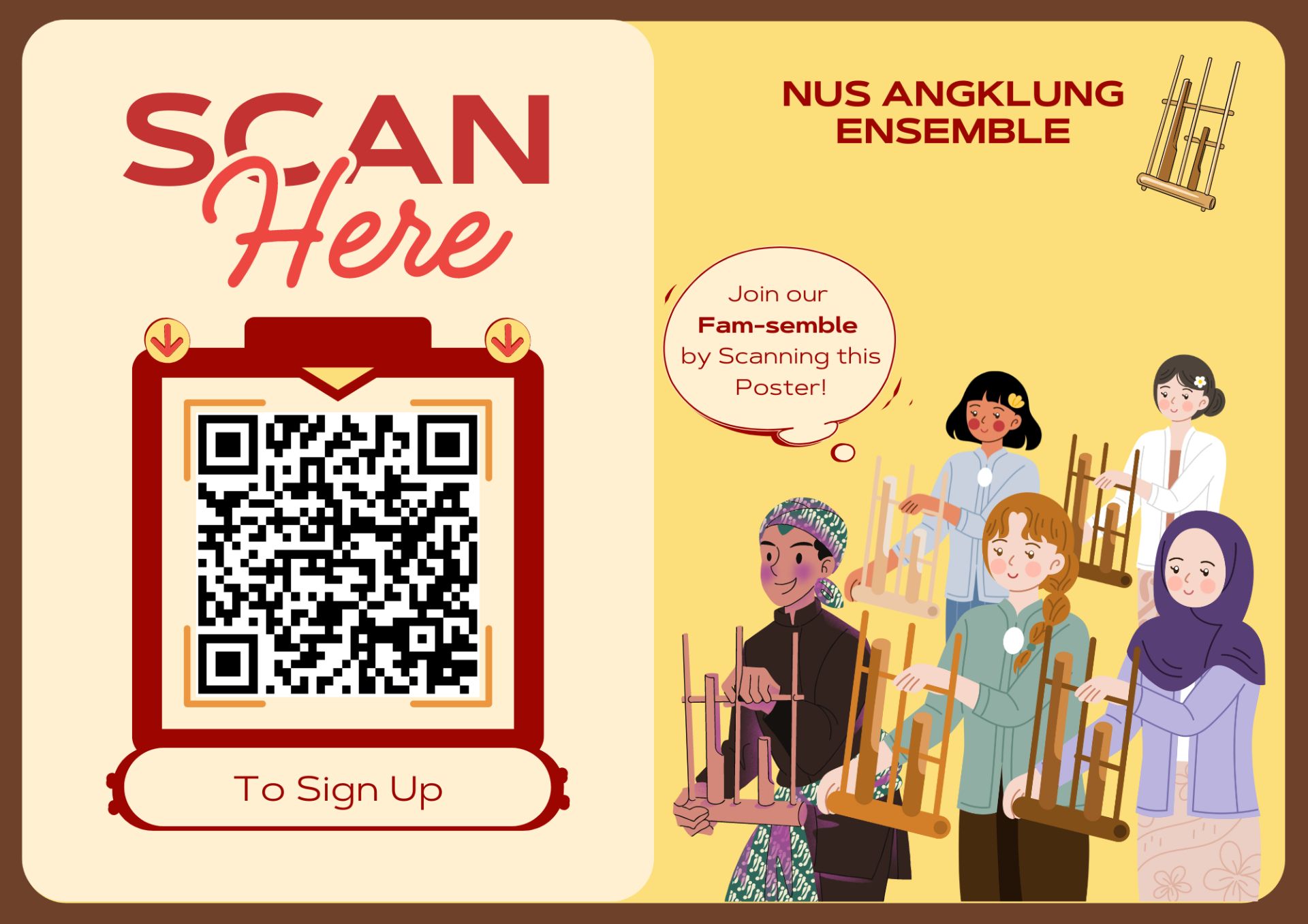 Angklung's Membership Sign-up Poster