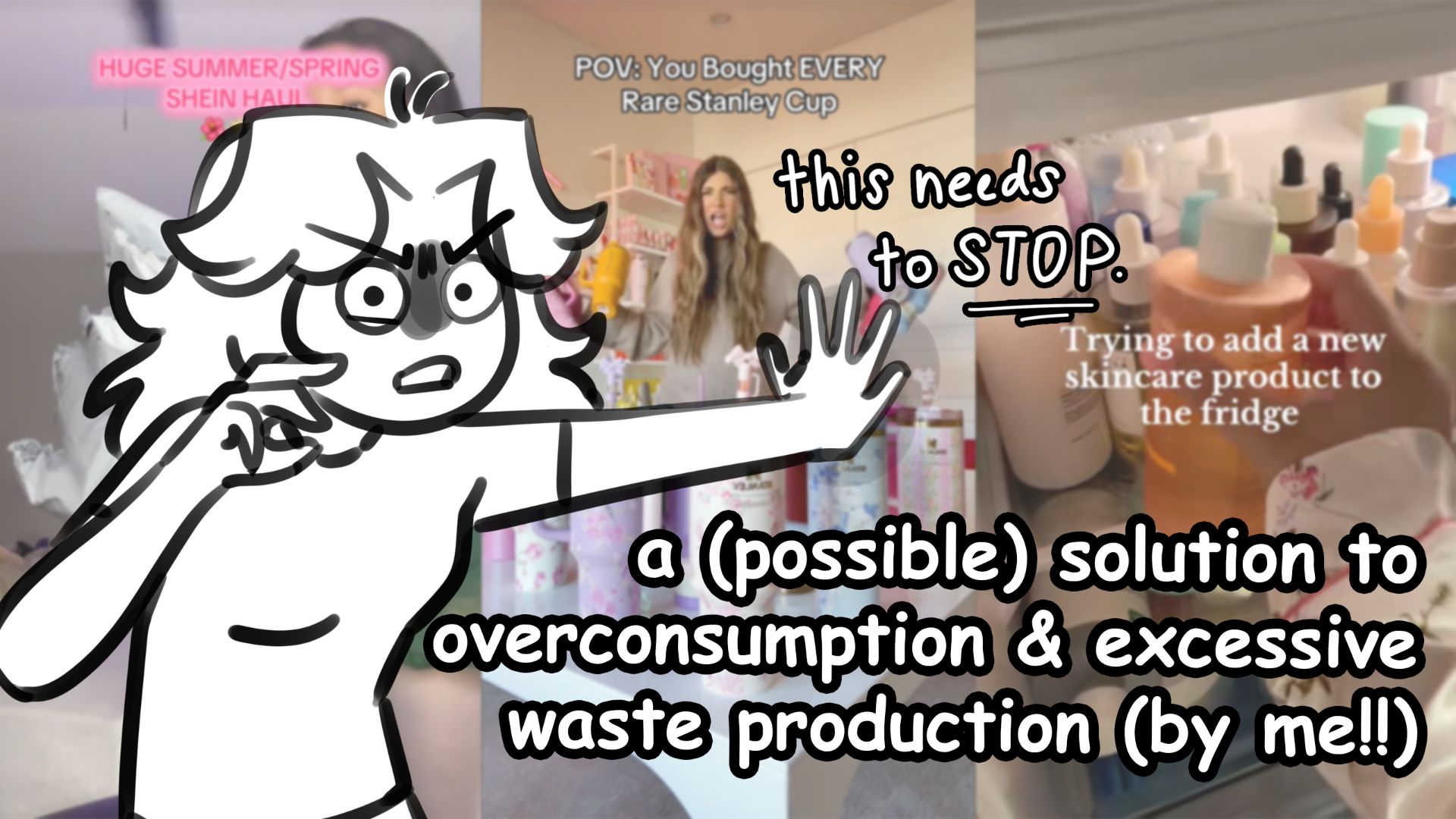 A (Possible) Solution to Overconsumption & Excessive Waste Production in the Youth Demographic (by me!!)