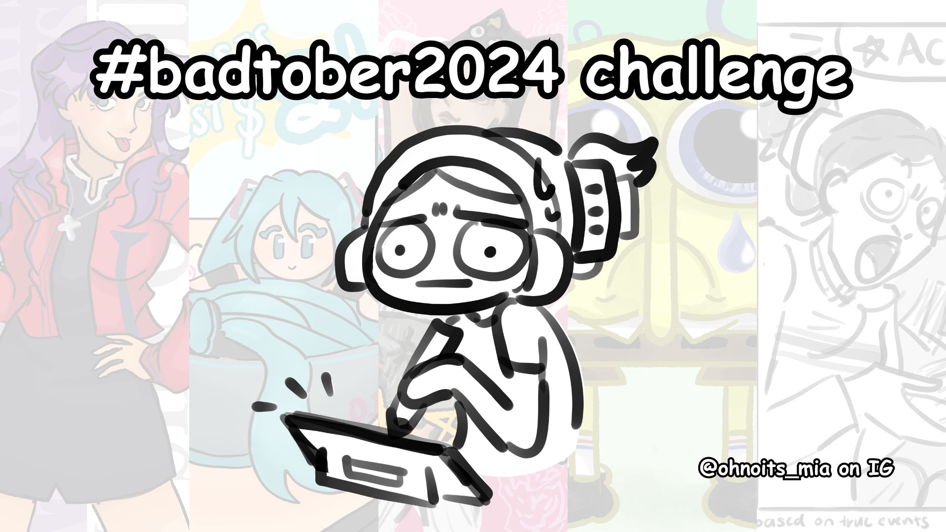 drawing every single day of october to fight my perfectionism