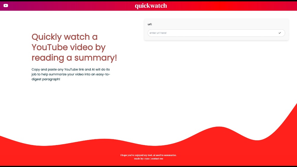 Full-Stack Project: quickwatch.info