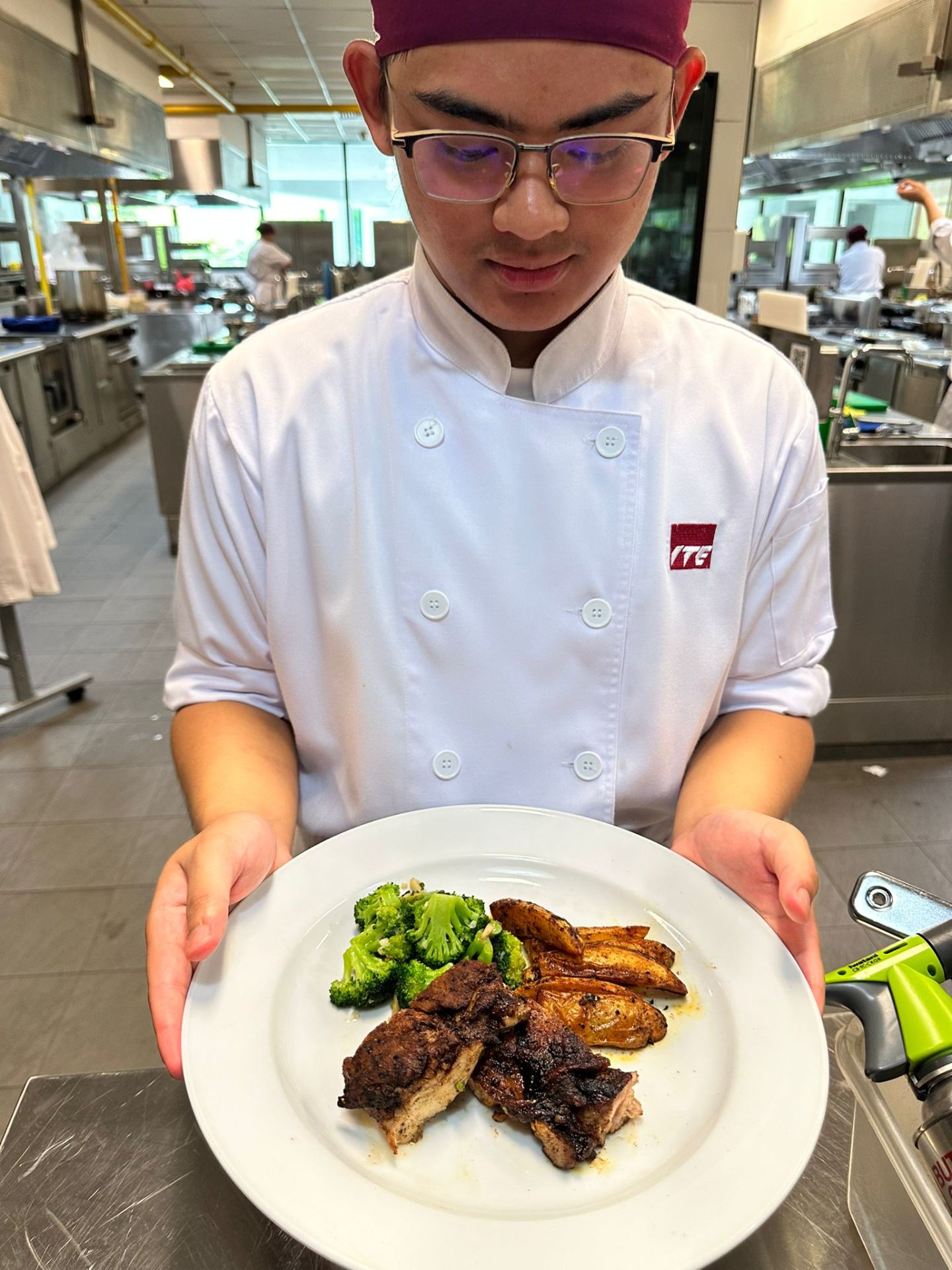First roast chicken in class.