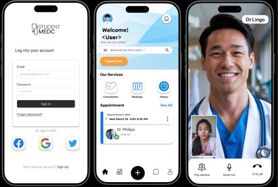 UI/UX Medical Consultation App (MedC)