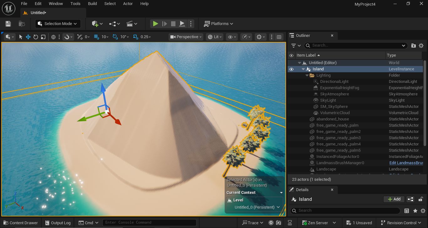 Making an Island Project