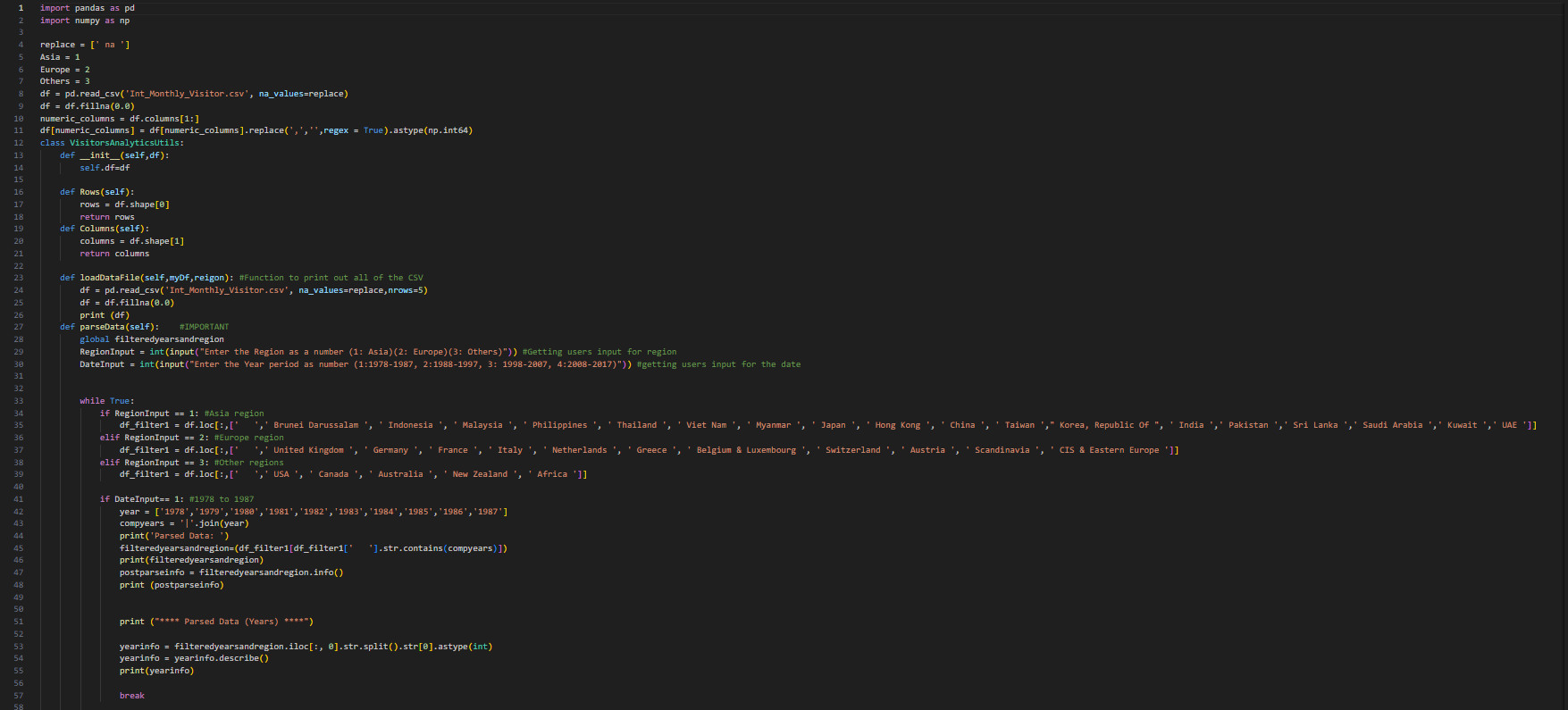 Python Project to read and sort excel file